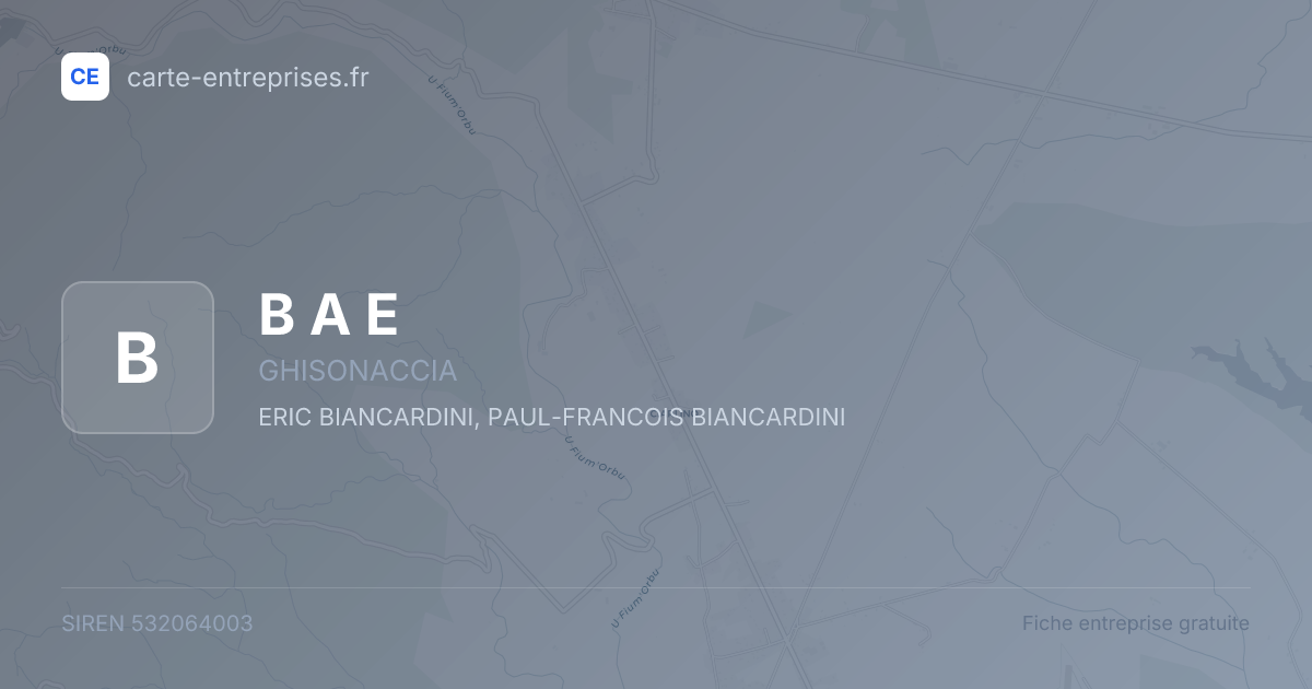 B A E — 532064003 — fiche entreprise