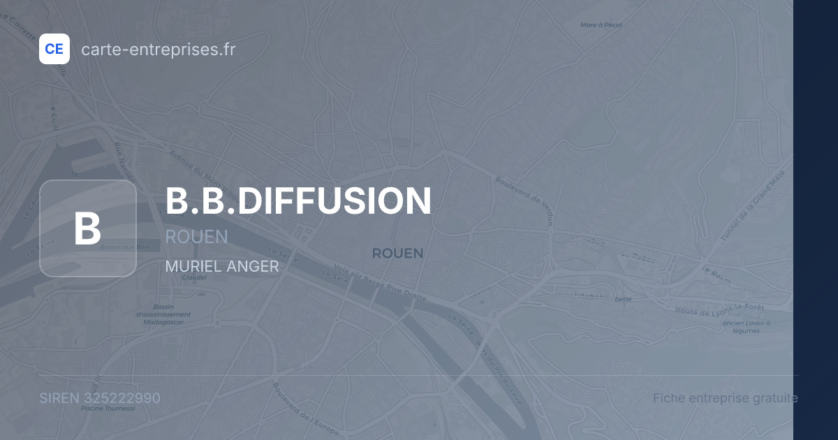 B.B.DIFFUSION — 325222990 — fiche entreprise