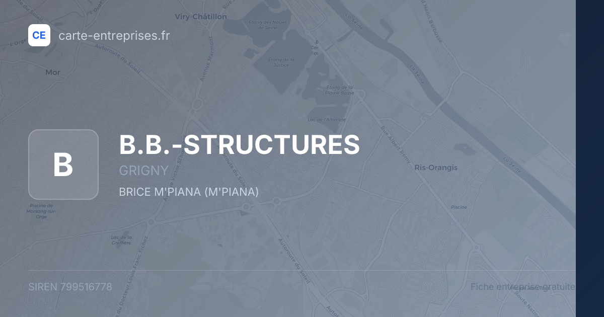 B.B.-STRUCTURES — 799516778 — fiche entreprise