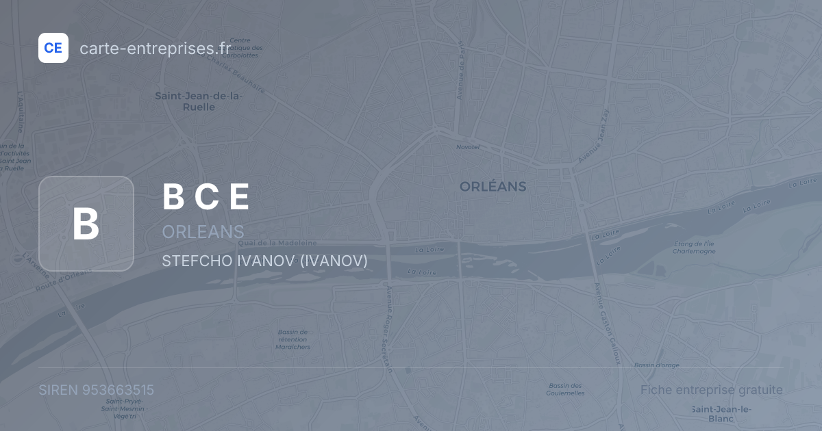B C E — 953663515 — fiche entreprise