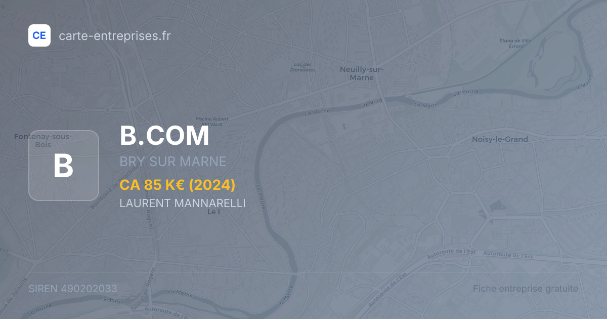 B.COM — 490202033 — fiche entreprise