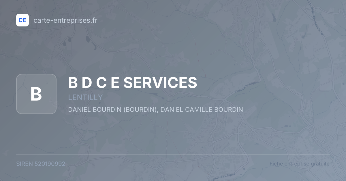 B D C E SERVICES — 520190992 — fiche entreprise