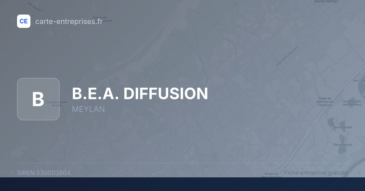 B.E.A. DIFFUSION — 530003904 — fiche entreprise