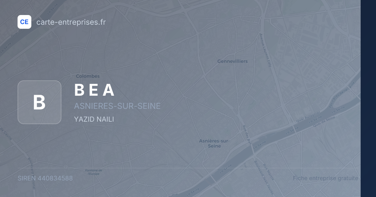 B E A — 440834588 — fiche entreprise