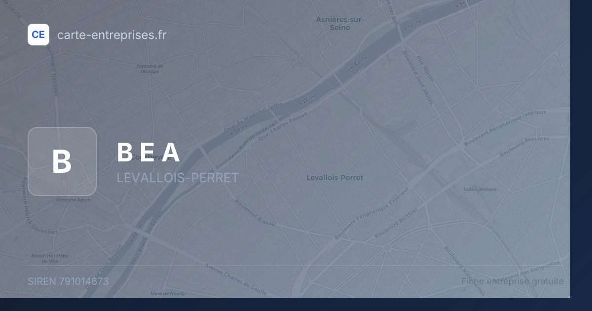 B E A — 791014673 — fiche entreprise
