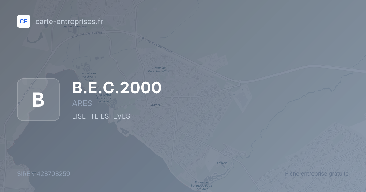 B.E.C.2000 — 428708259 — fiche entreprise