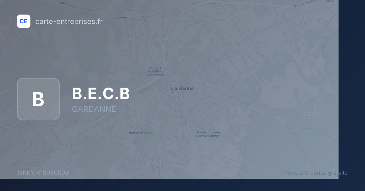 B.E.C.B — 415080506 — fiche entreprise