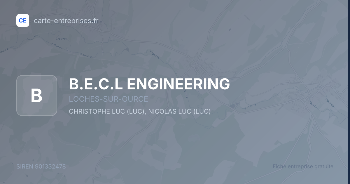 B.E.C.L ENGINEERING — 901332478 — fiche entreprise