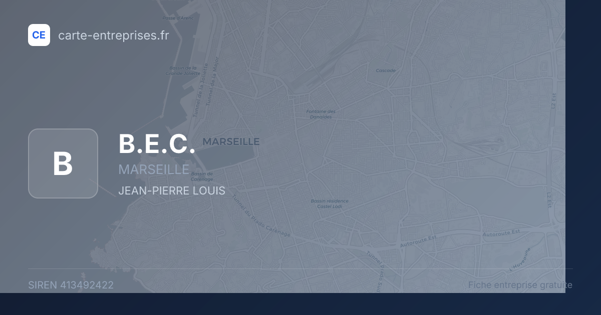 B.E.C. — 413492422 — fiche entreprise