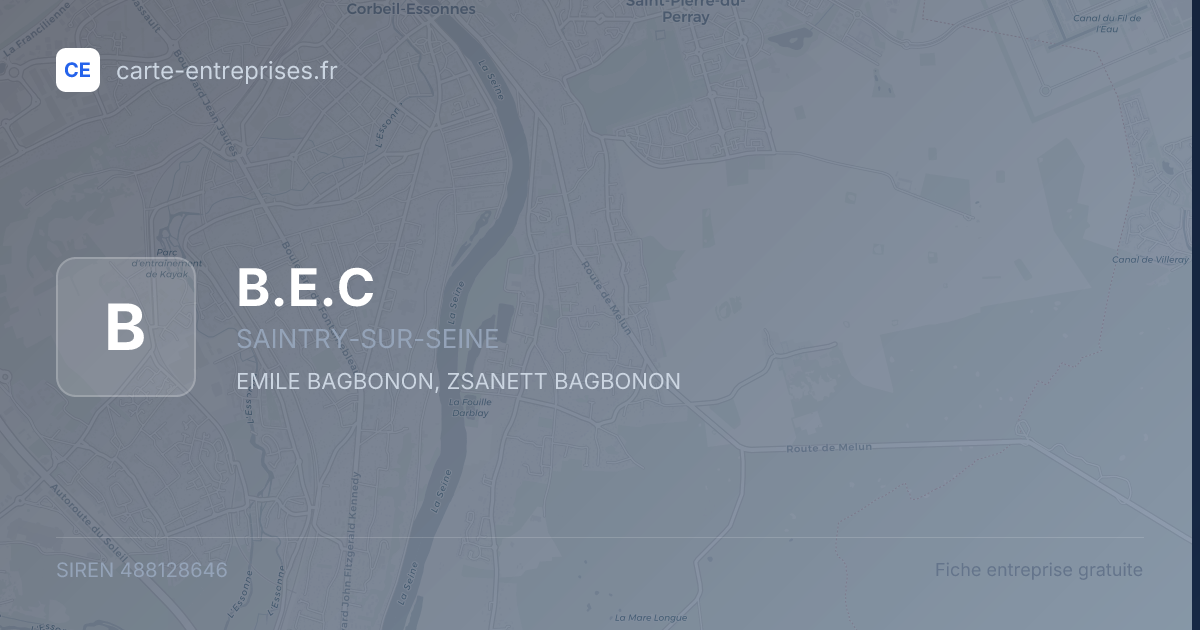 B.E.C — 488128646 — fiche entreprise