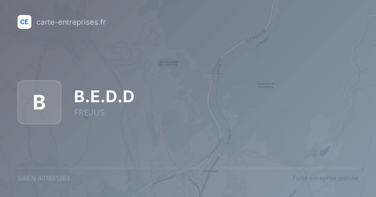 B.E.D.D — 401661293 — fiche entreprise