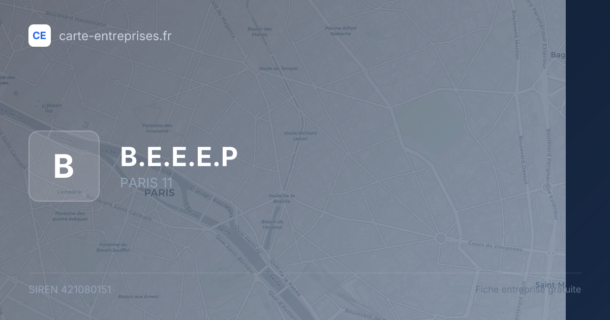 B.E.E.E.P — 421080151 — fiche entreprise