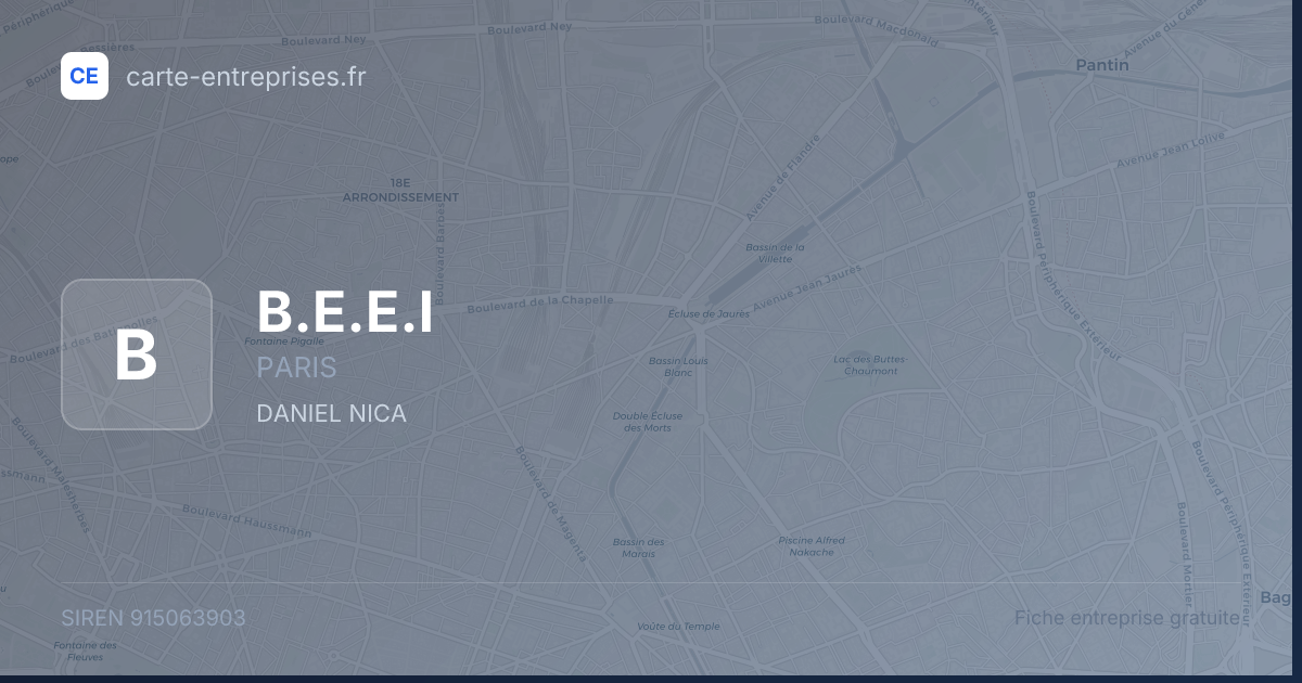 B.E.E.I — 915063903 — fiche entreprise