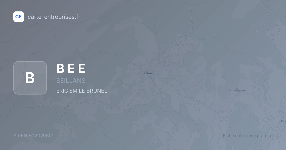 B E E — 502079601 — fiche entreprise