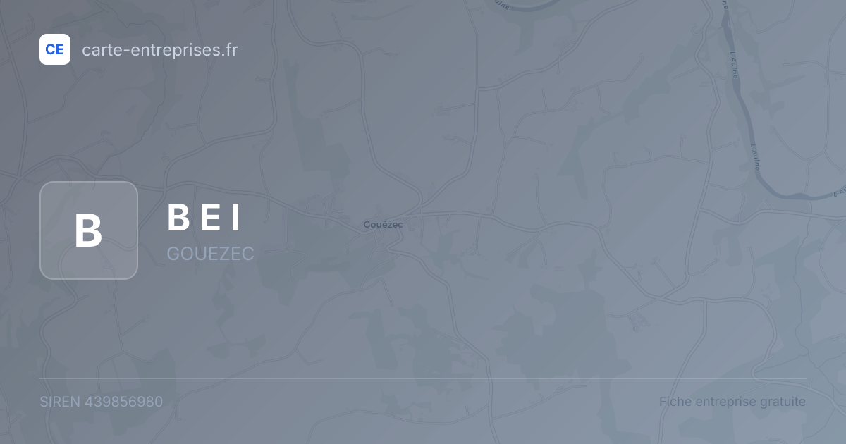 B E I — 439856980 — fiche entreprise