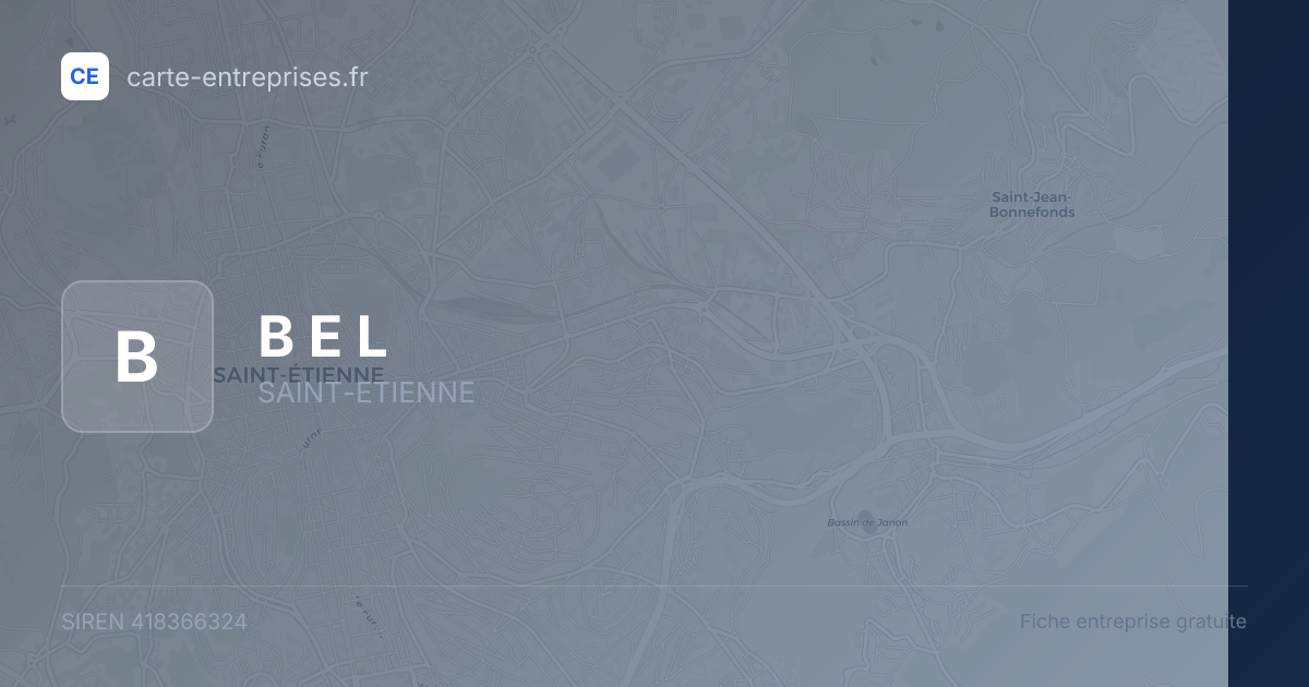 B E L — 418366324 — fiche entreprise