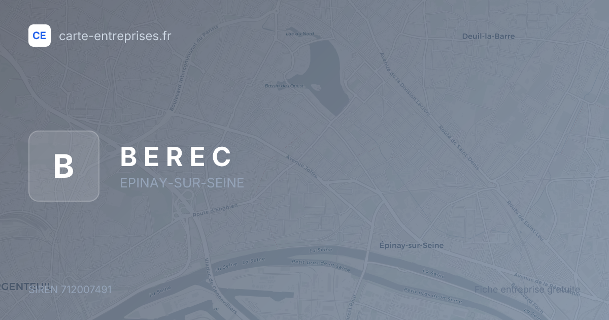 B E R E C — 712007491 — fiche entreprise