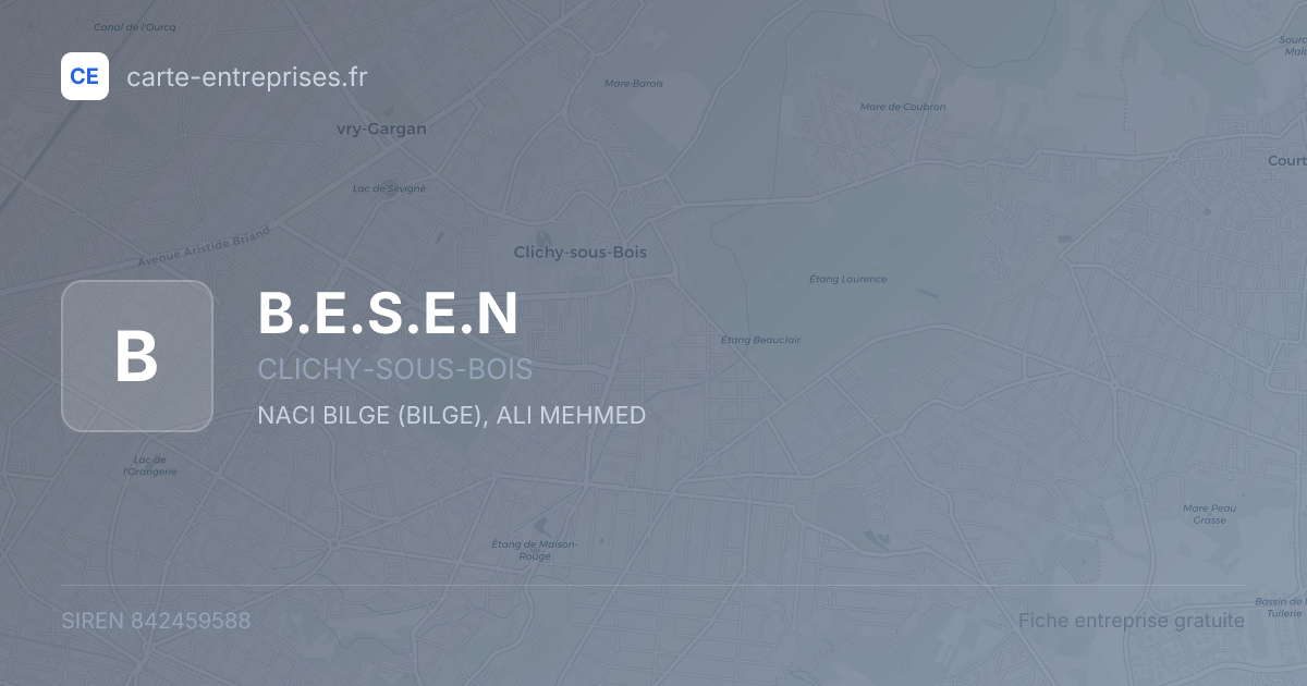 B.E.S.E.N — 842459588 — fiche entreprise