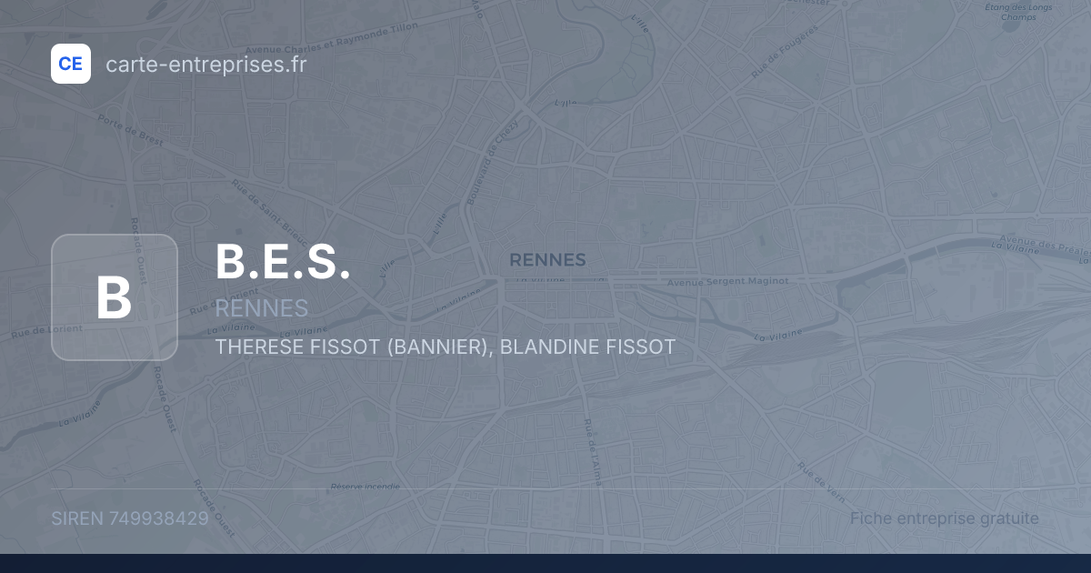 B.E.S. — 749938429 — fiche entreprise