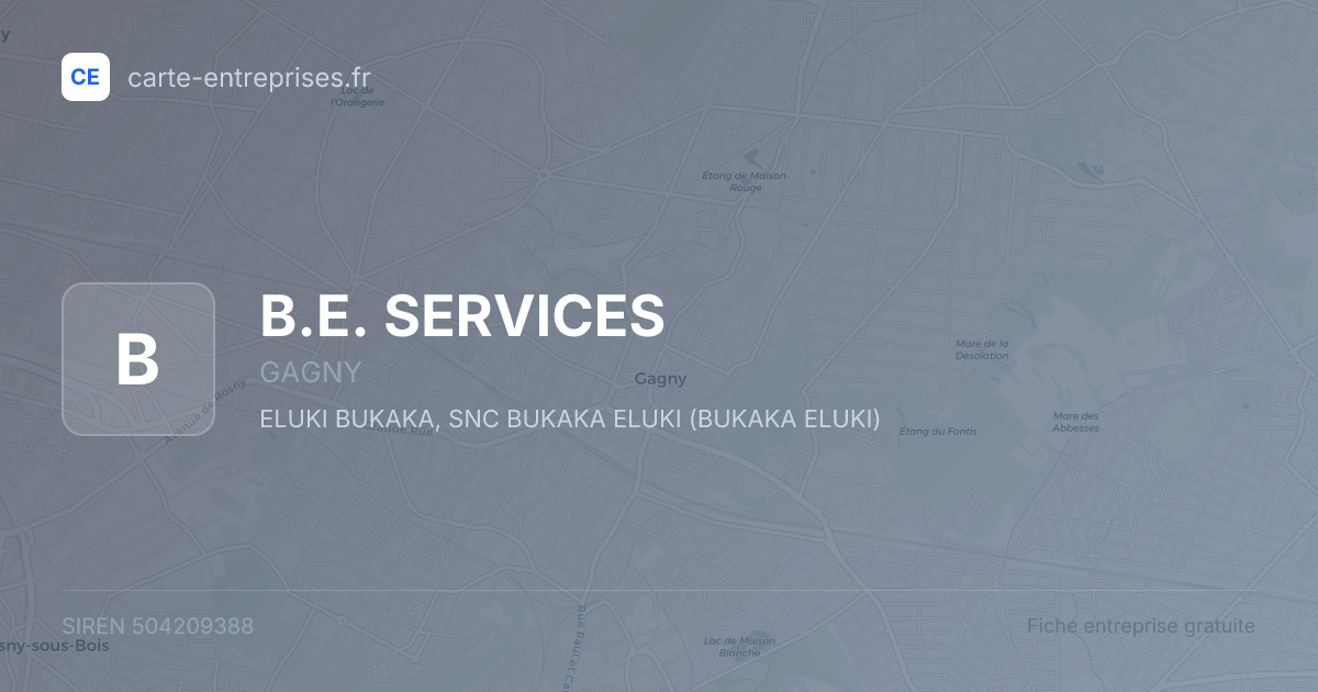 B.E. SERVICES — 504209388 — fiche entreprise
