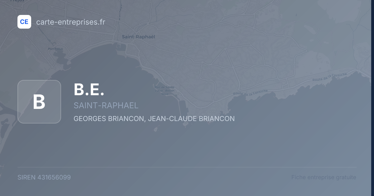 B.E. — 431656099 — fiche entreprise