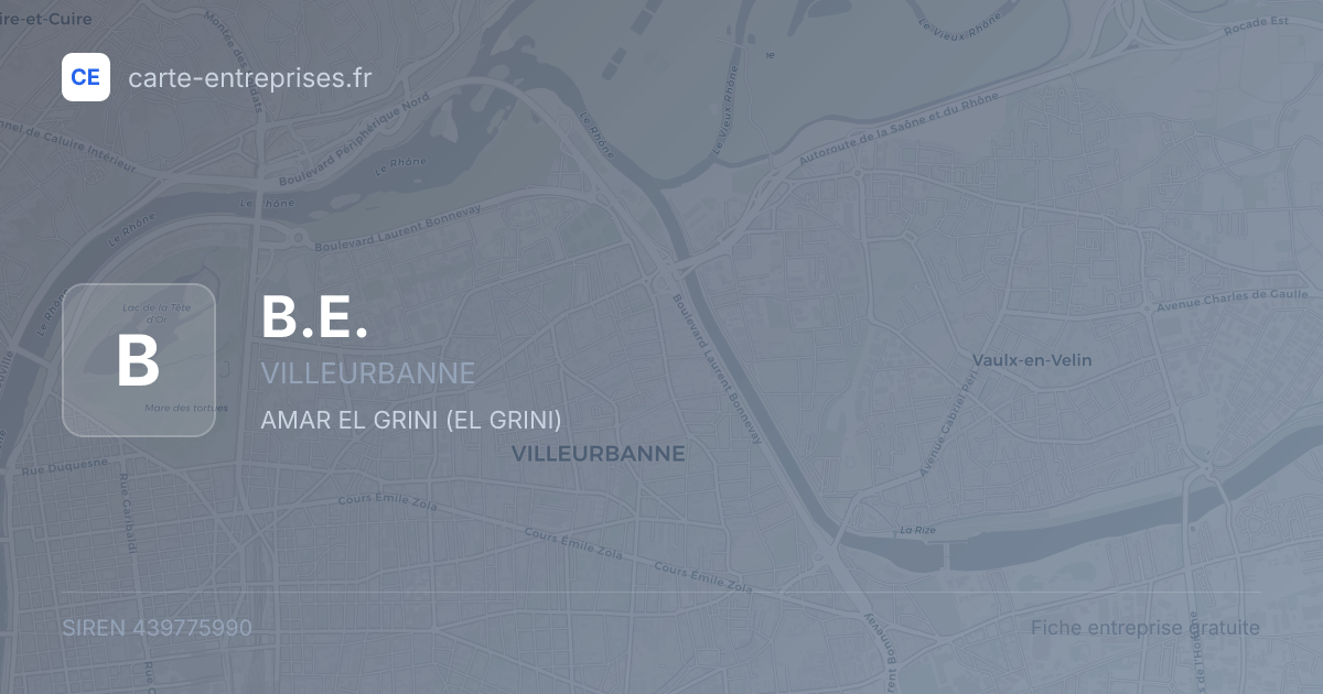 B.E. — 439775990 — fiche entreprise