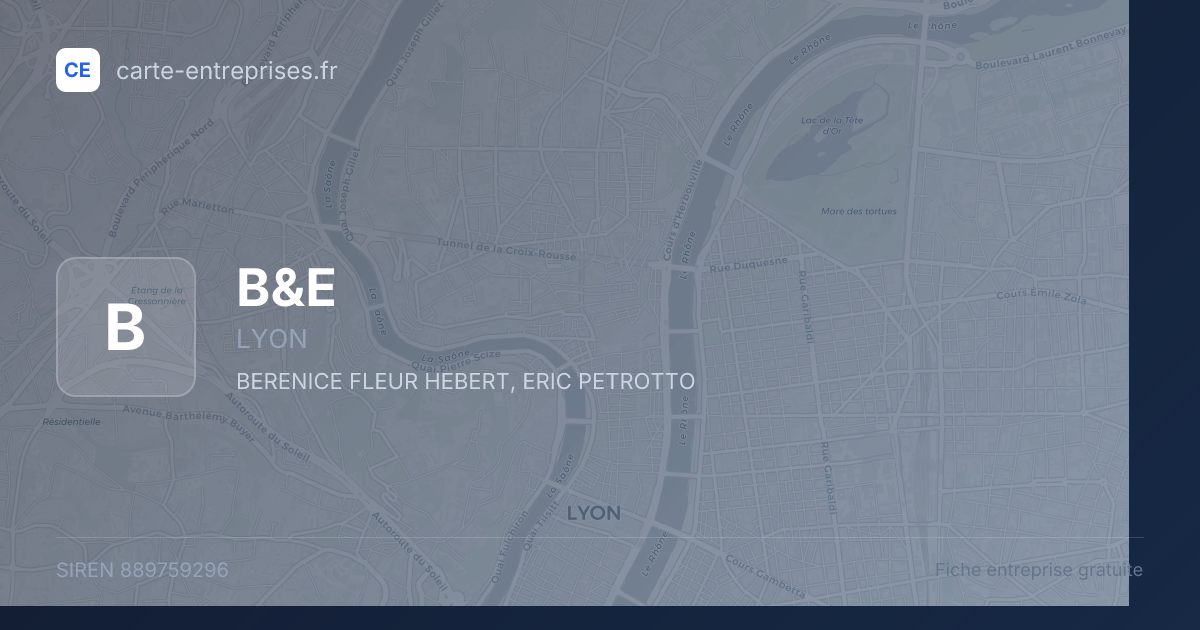 B&E — 889759296 — fiche entreprise