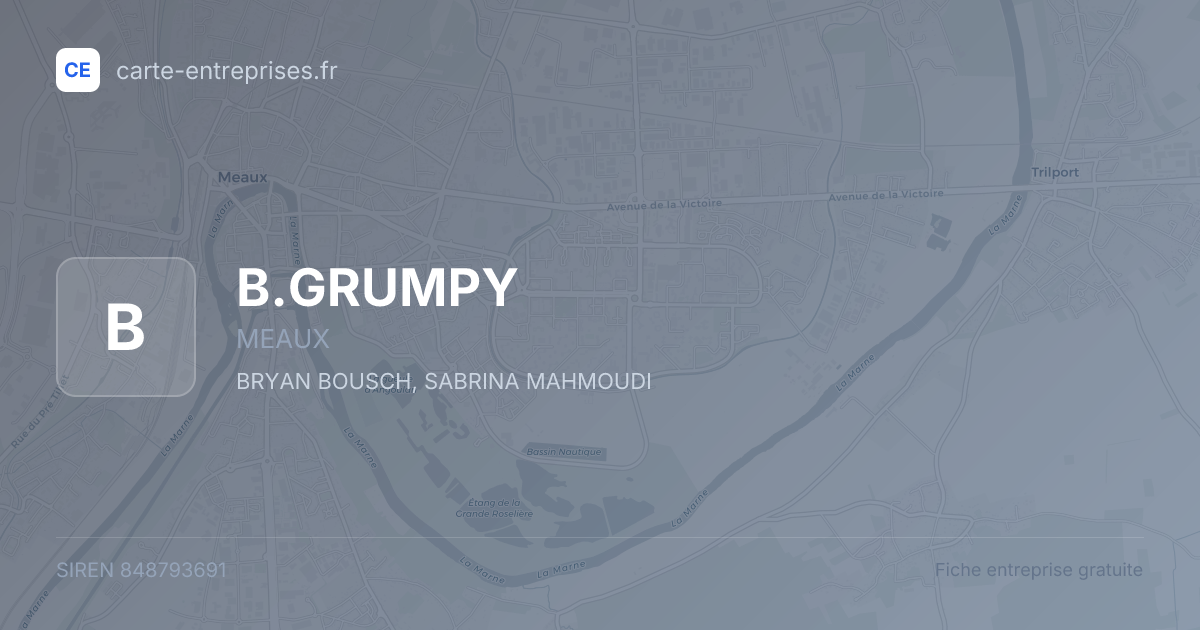 B.GRUMPY — 848793691 — fiche entreprise