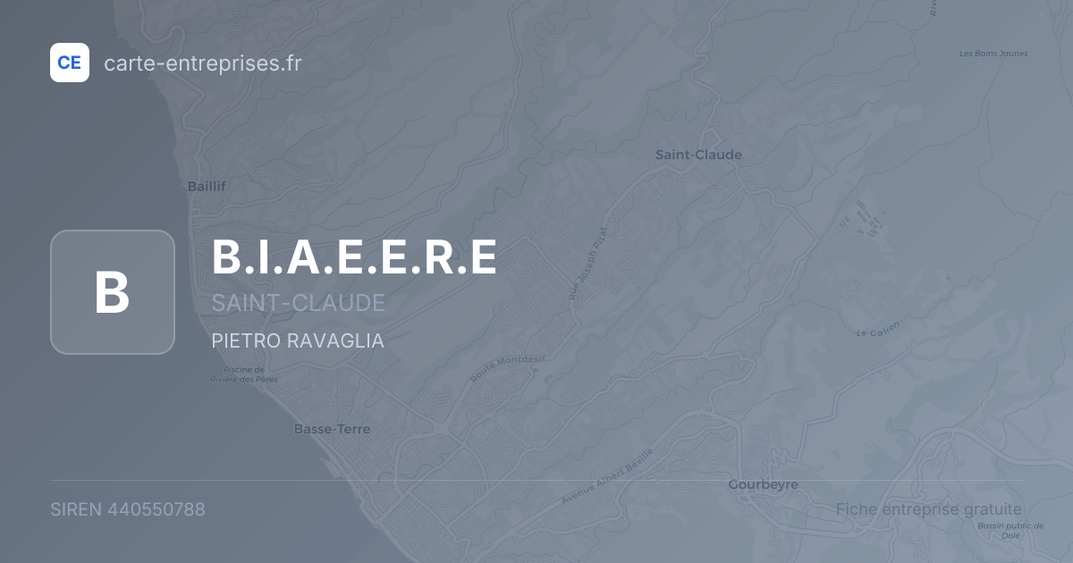 B.I.A.E.E.R.E — 440550788 — fiche entreprise