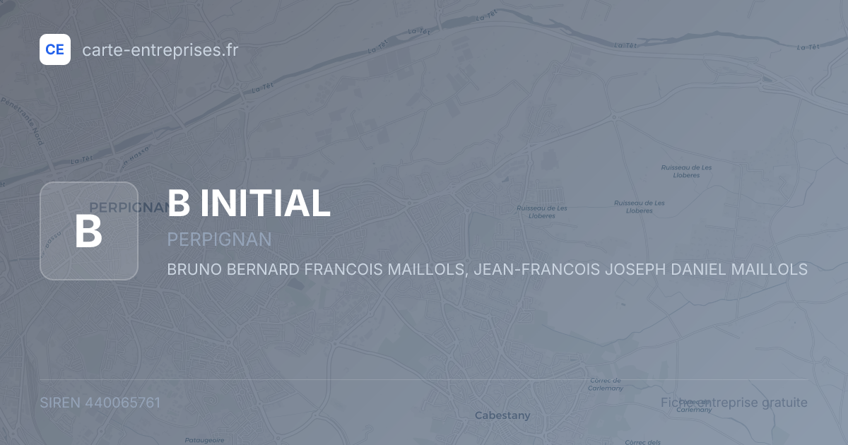 B INITIAL — 440065761 — fiche entreprise