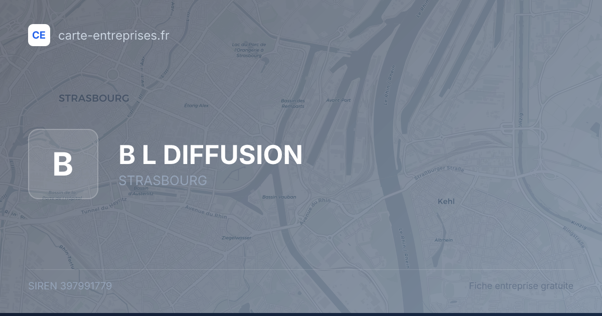 B L DIFFUSION — 397991779 — fiche entreprise