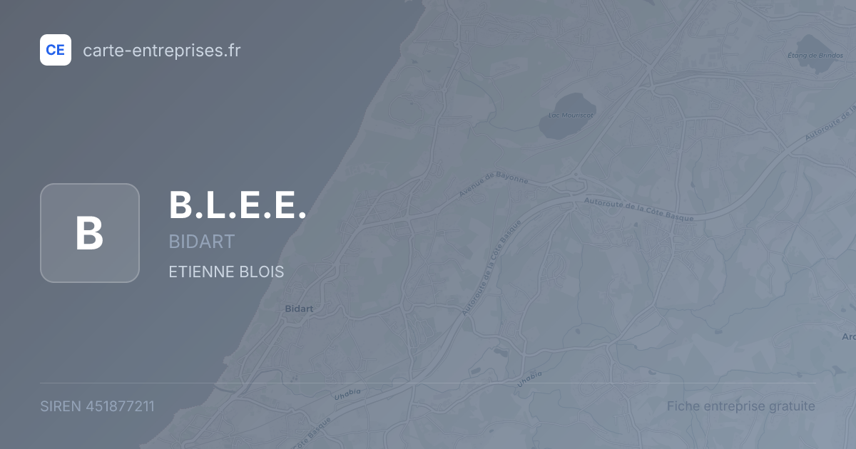 B.L.E.E. — 451877211 — fiche entreprise
