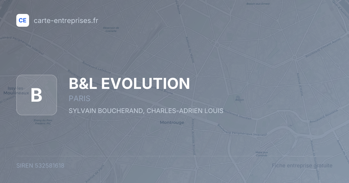 B&L EVOLUTION — 532581618 — fiche entreprise
