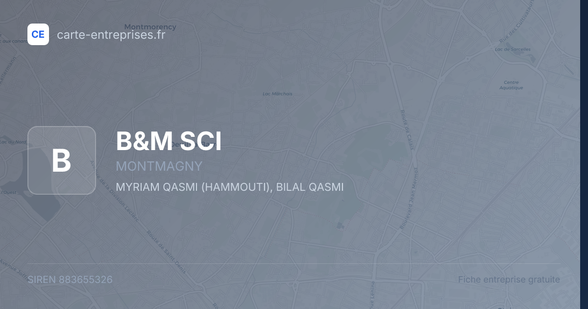 B&M SCI — 883655326 — fiche entreprise