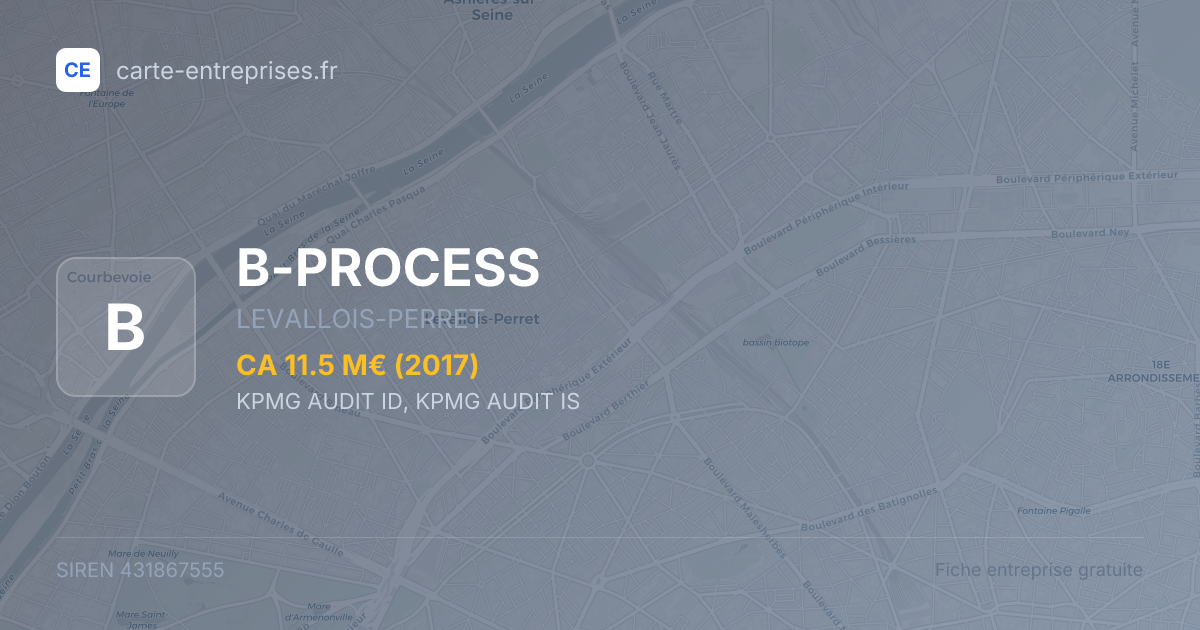 B-PROCESS — 431867555 — fiche entreprise