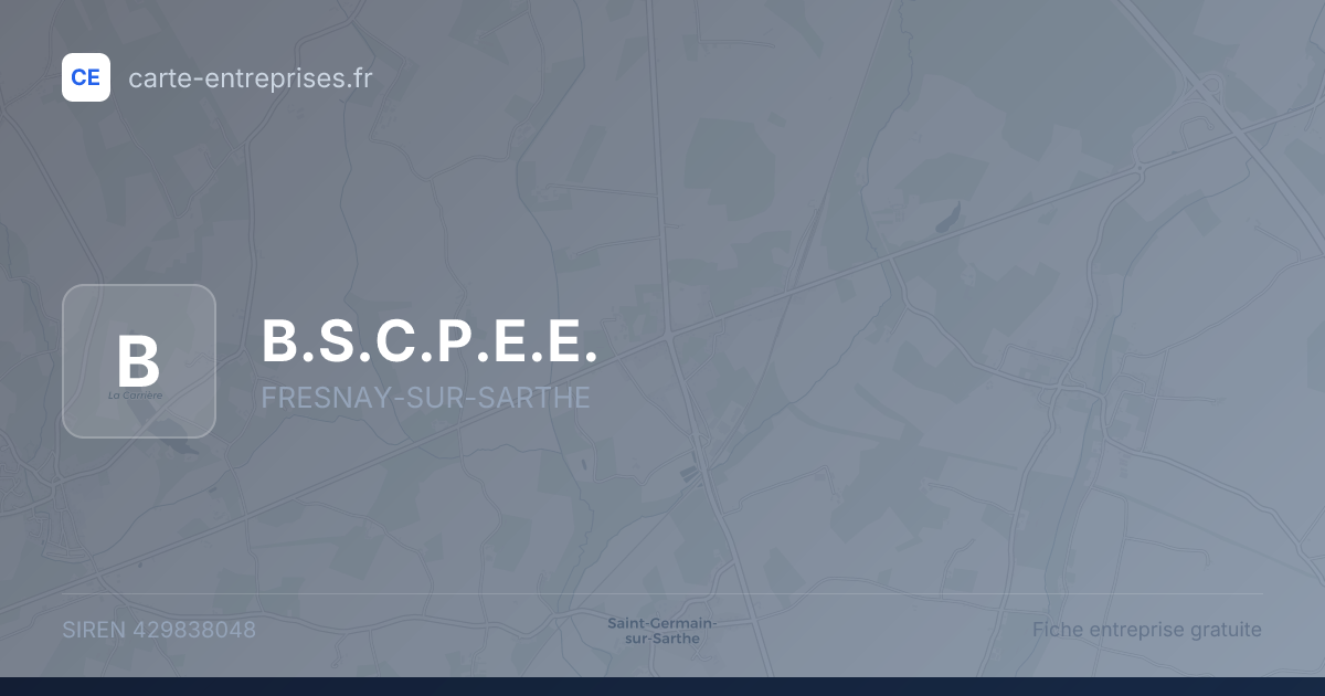 B.S.C.P.E.E. — 429838048 — fiche entreprise