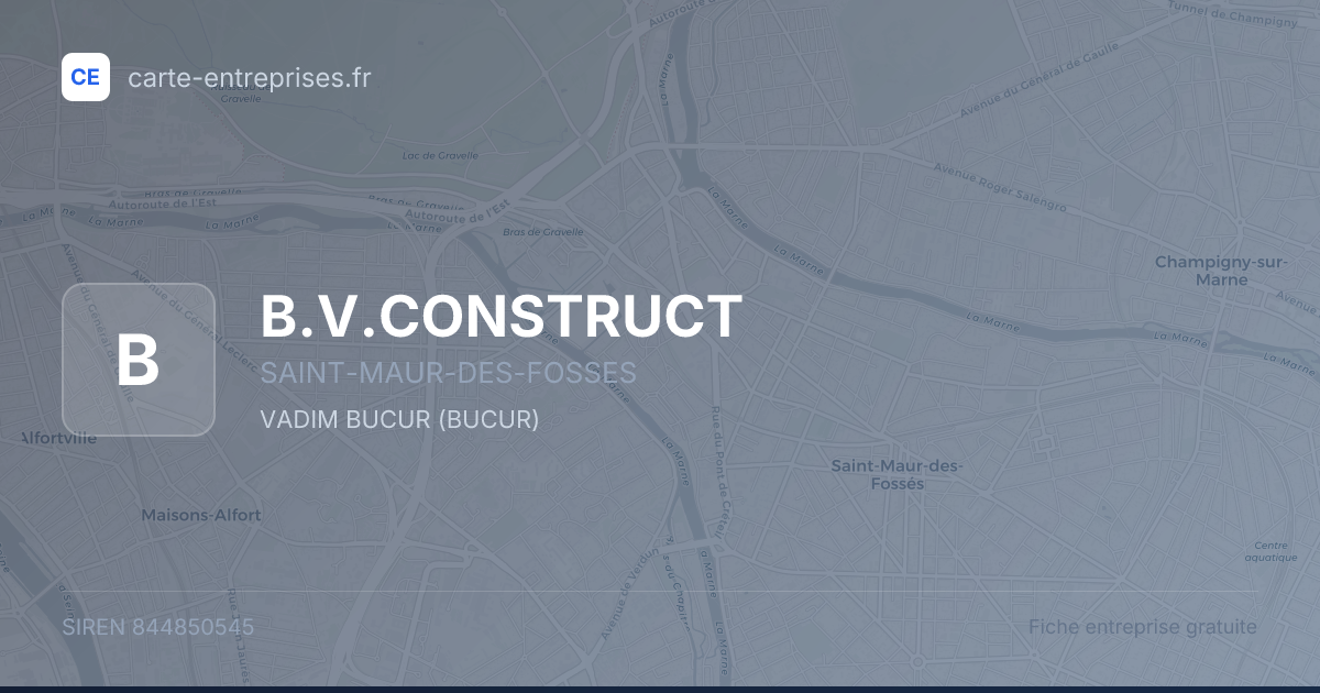 B.V.CONSTRUCT — 844850545 — fiche entreprise