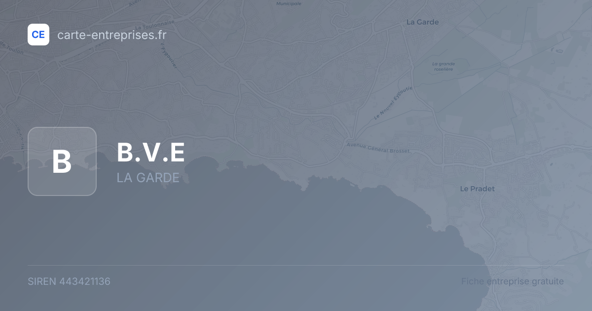 B.V.E — 443421136 — fiche entreprise