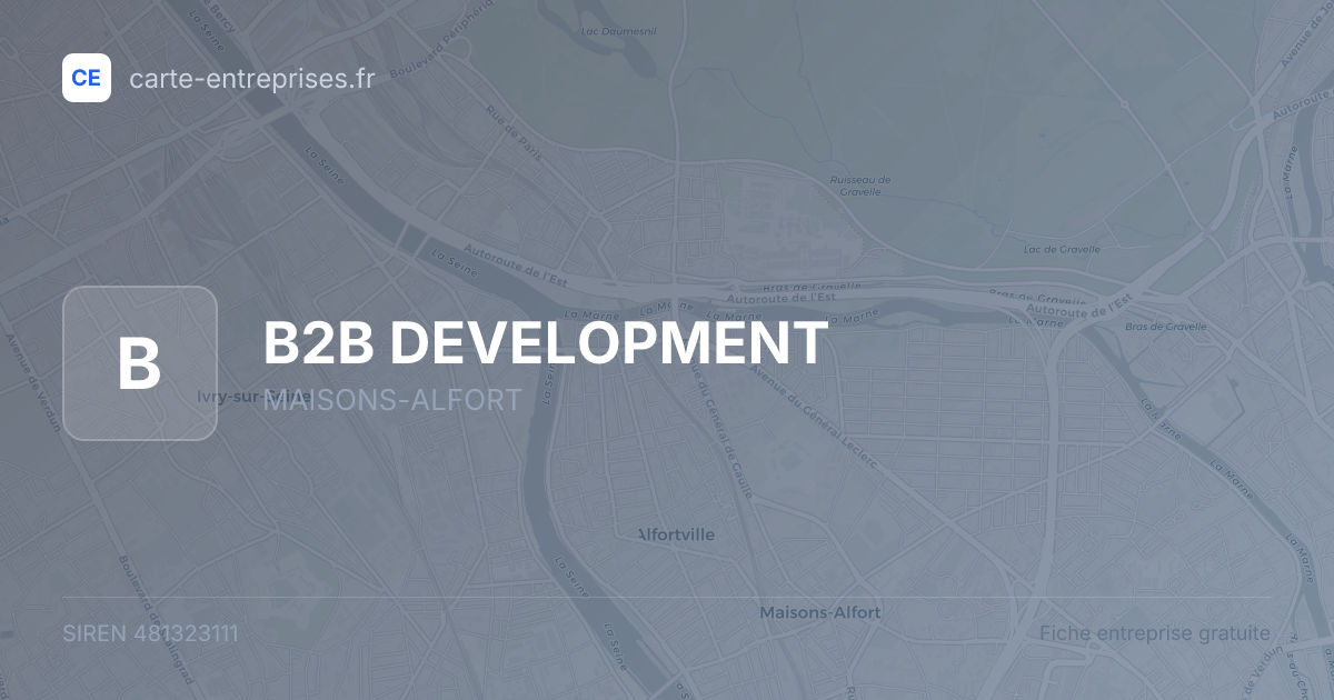 B2B DEVELOPMENT — 481323111 — fiche entreprise
