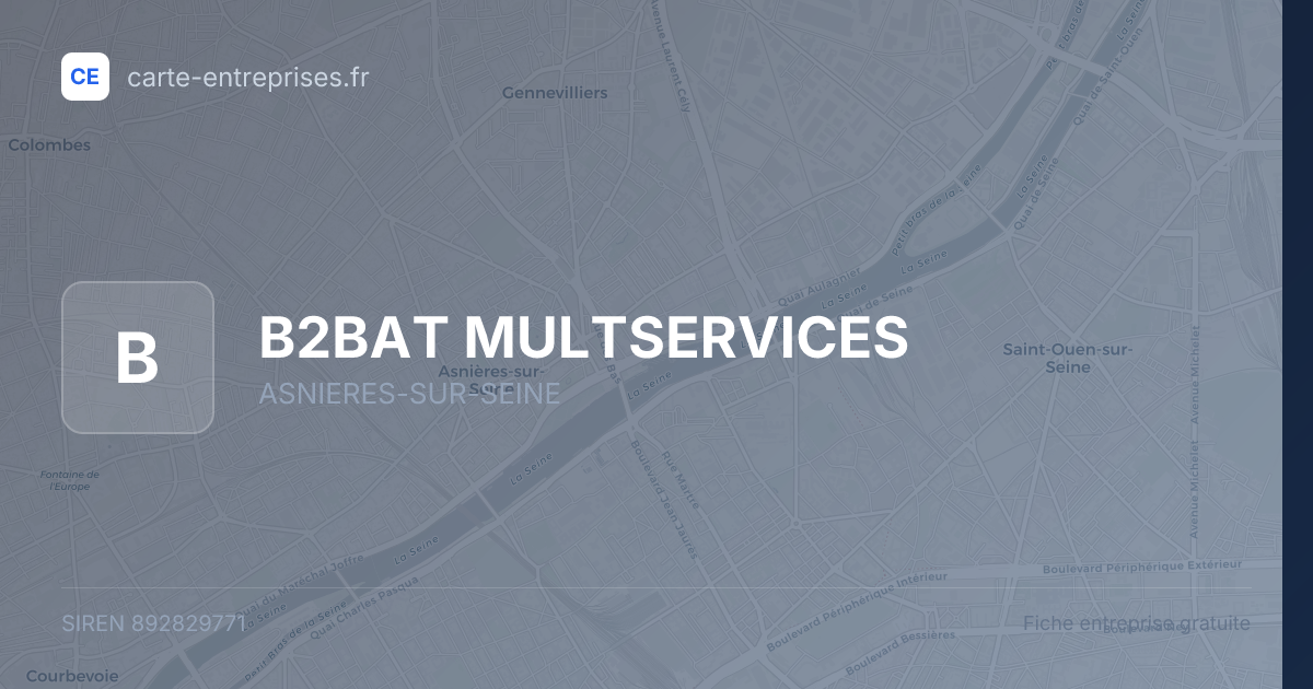 B2BAT MULTSERVICES — 892829771 — fiche entreprise