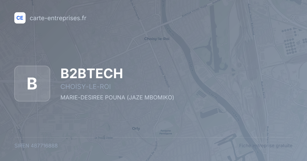 B2BTECH — 487716888 — fiche entreprise