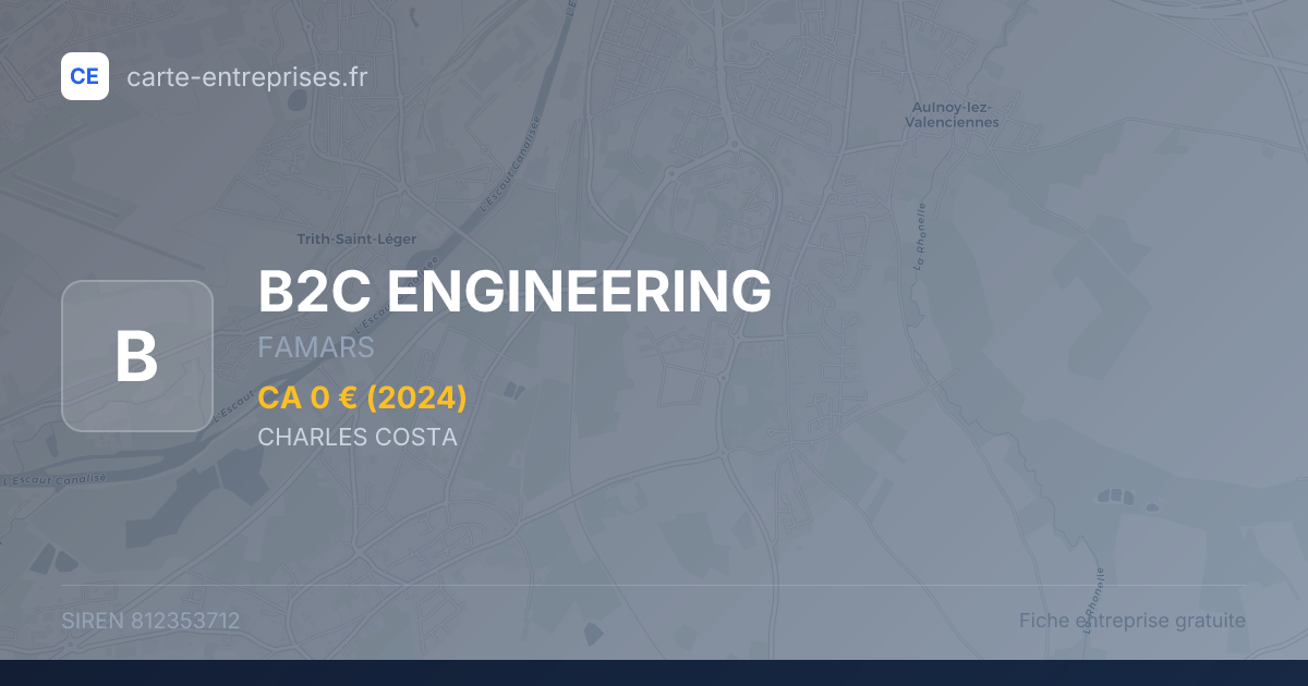 B2C ENGINEERING — 812353712 — fiche entreprise