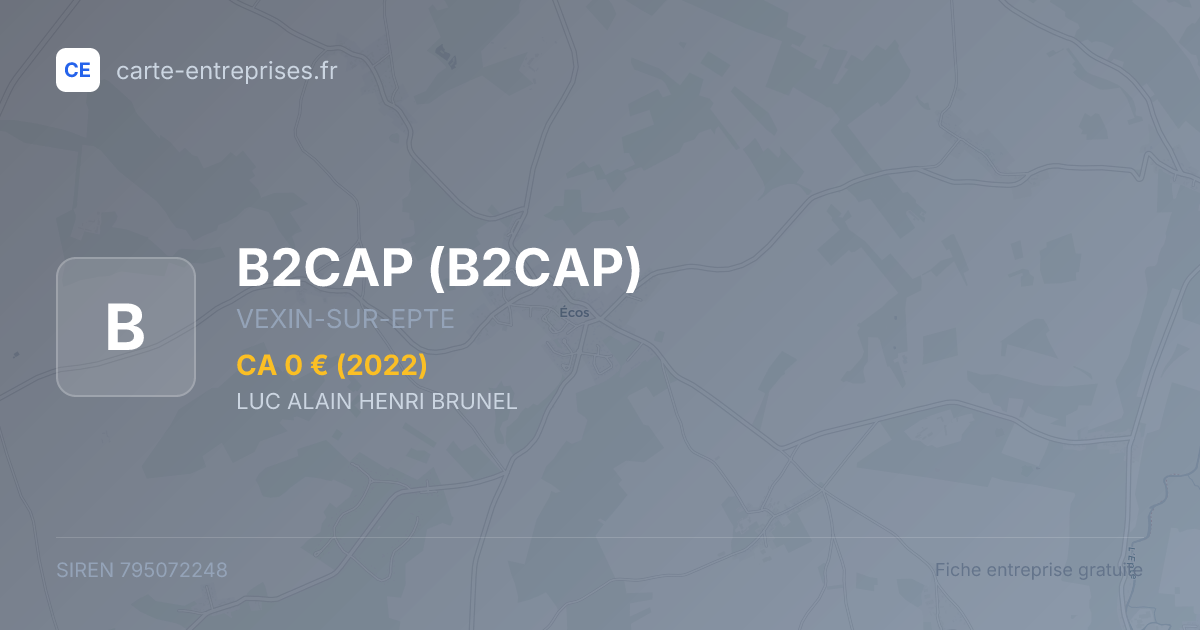 B2CAP — 795072248 — fiche entreprise