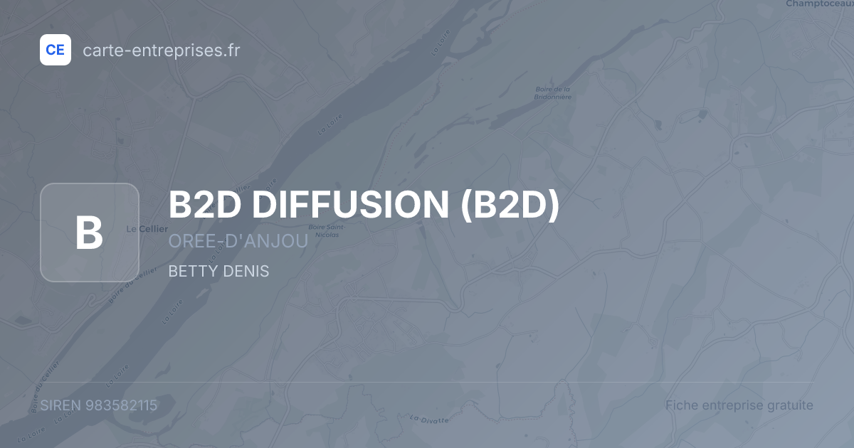 B2D DIFFUSION (B2D) — 983582115 — fiche entreprise