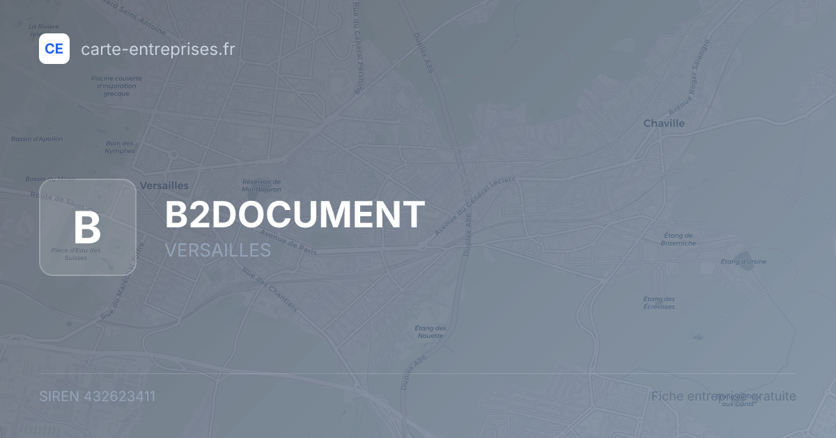 B2DOCUMENT — 432623411 — fiche entreprise