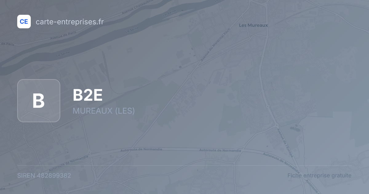 B2E — 482899382 — fiche entreprise