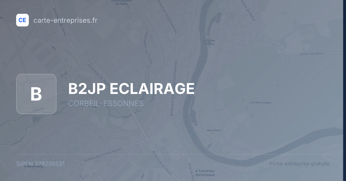 B2JP ECLAIRAGE — 378256531 — fiche entreprise