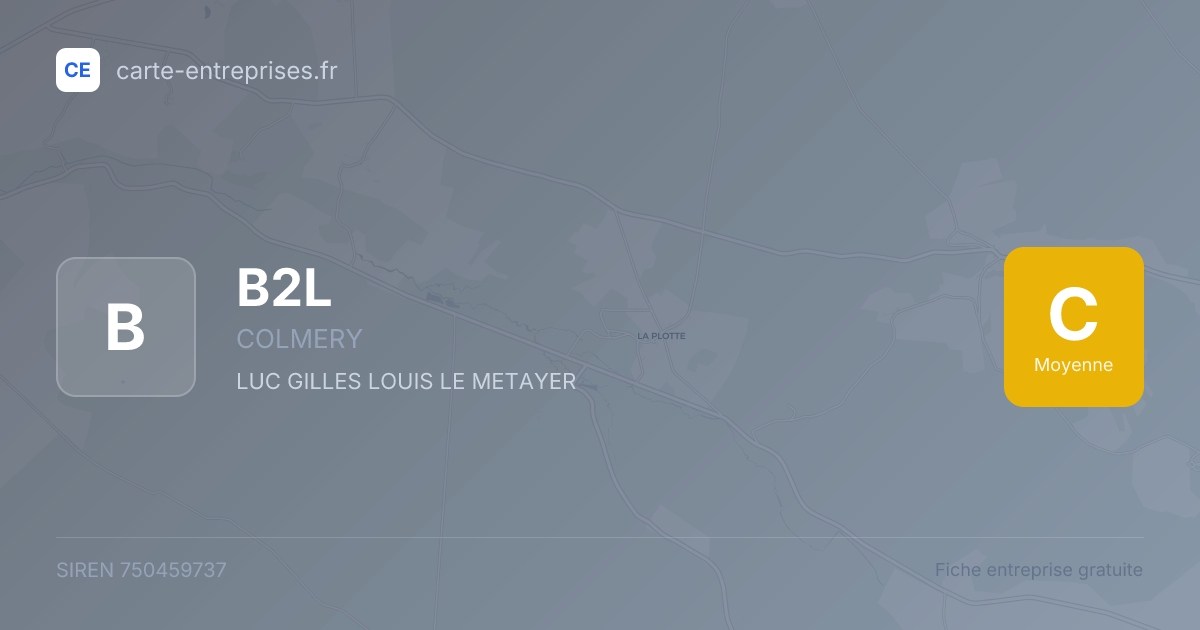 B2L — 750459737 — fiche entreprise