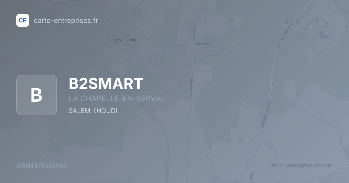 B2SMART — 978335065 — fiche entreprise