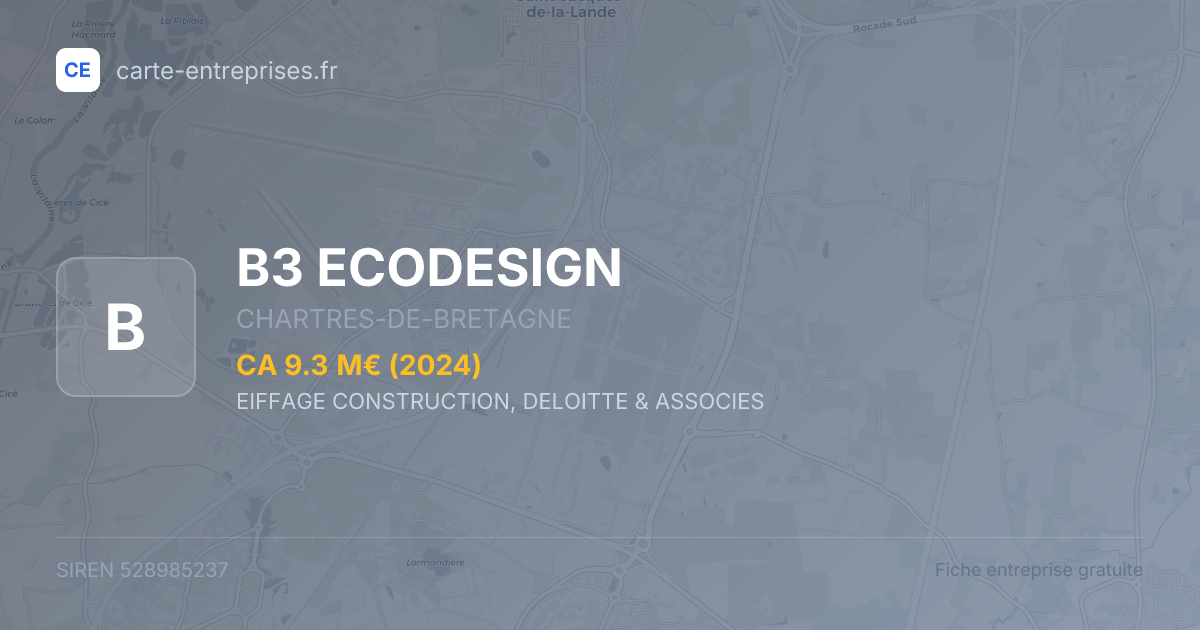 B3 ECODESIGN — 528985237 — fiche entreprise